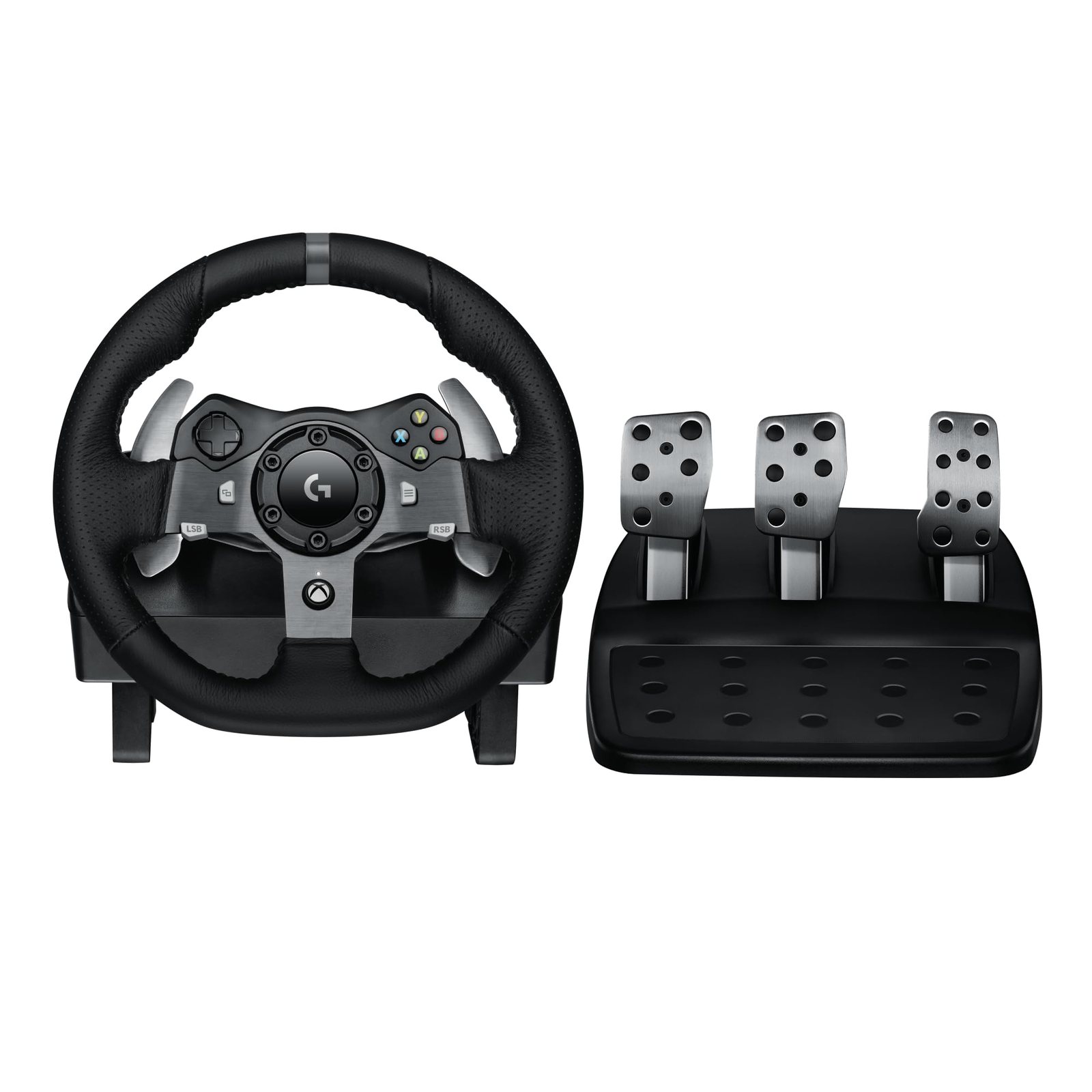 Volante Logitech G920 Driving Force e Pedais com Force Feedback para Xbox Series X|S, Xbox One, PC, Mac